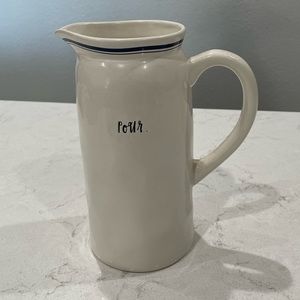 Rae Dunn Blue Artisan “Pour” Pitcher